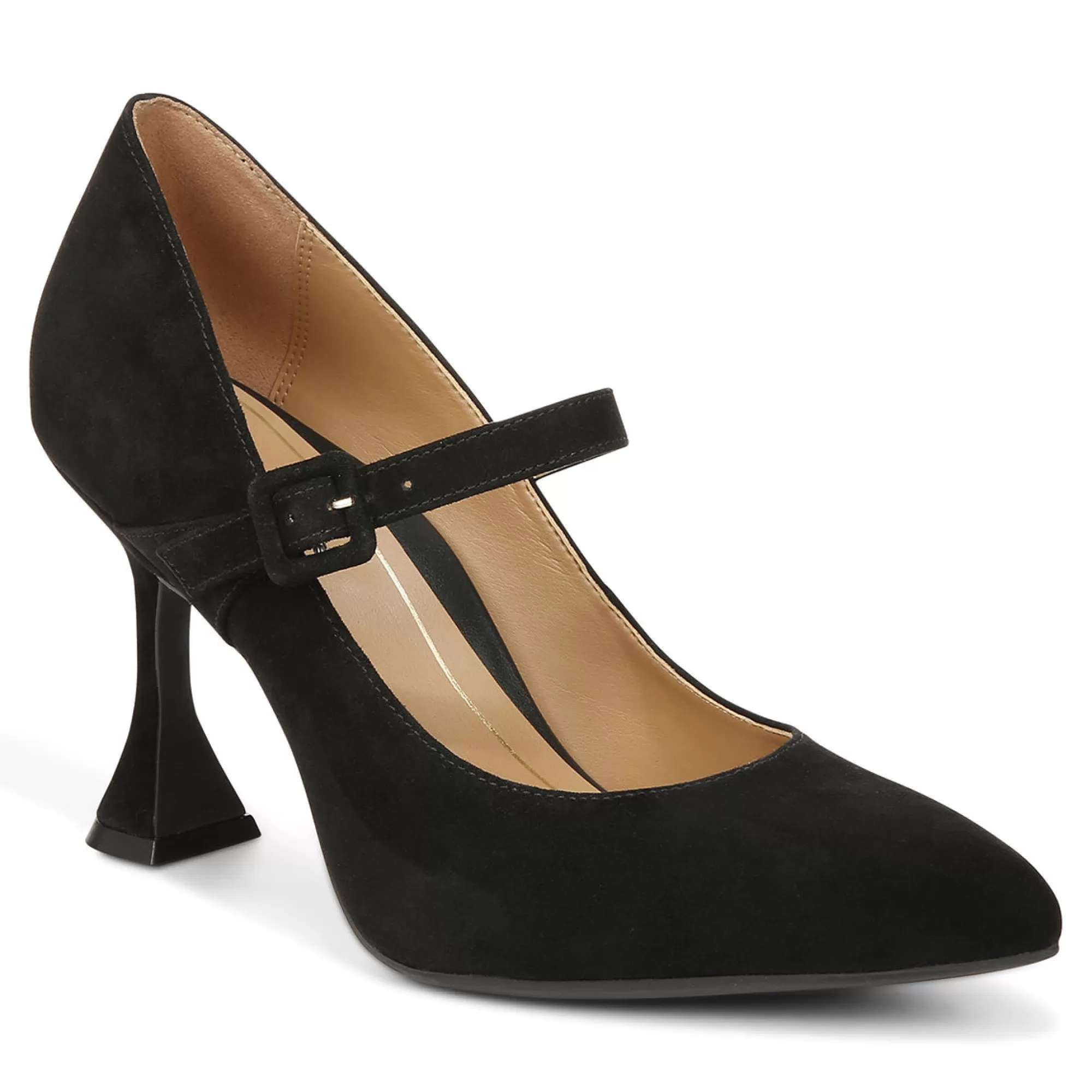 Store Vionic Collette Mary Jane Heel Black Suede