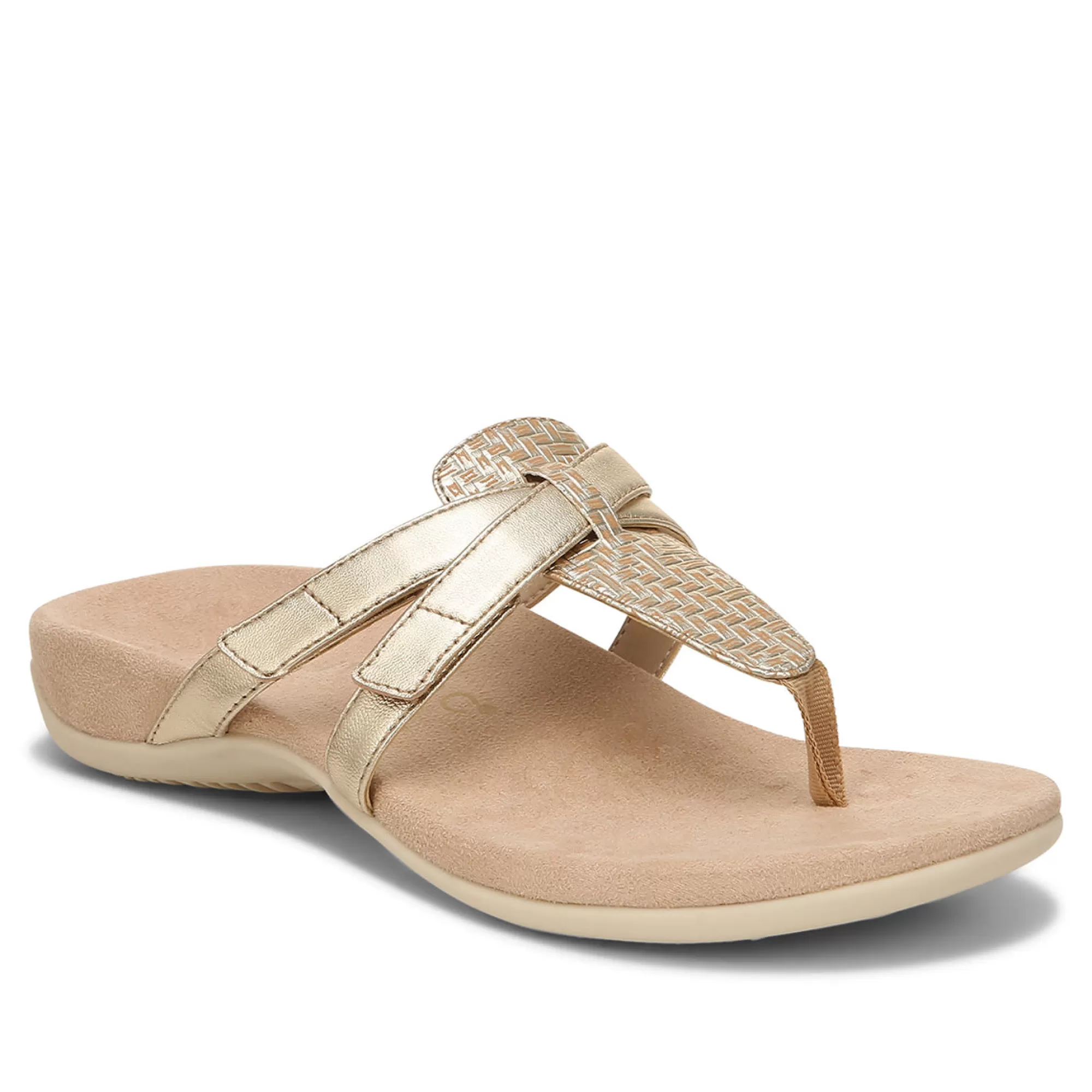 Flash Sale Vionic Karley Toe Post Sandal Black | Cream | Gold | Roze