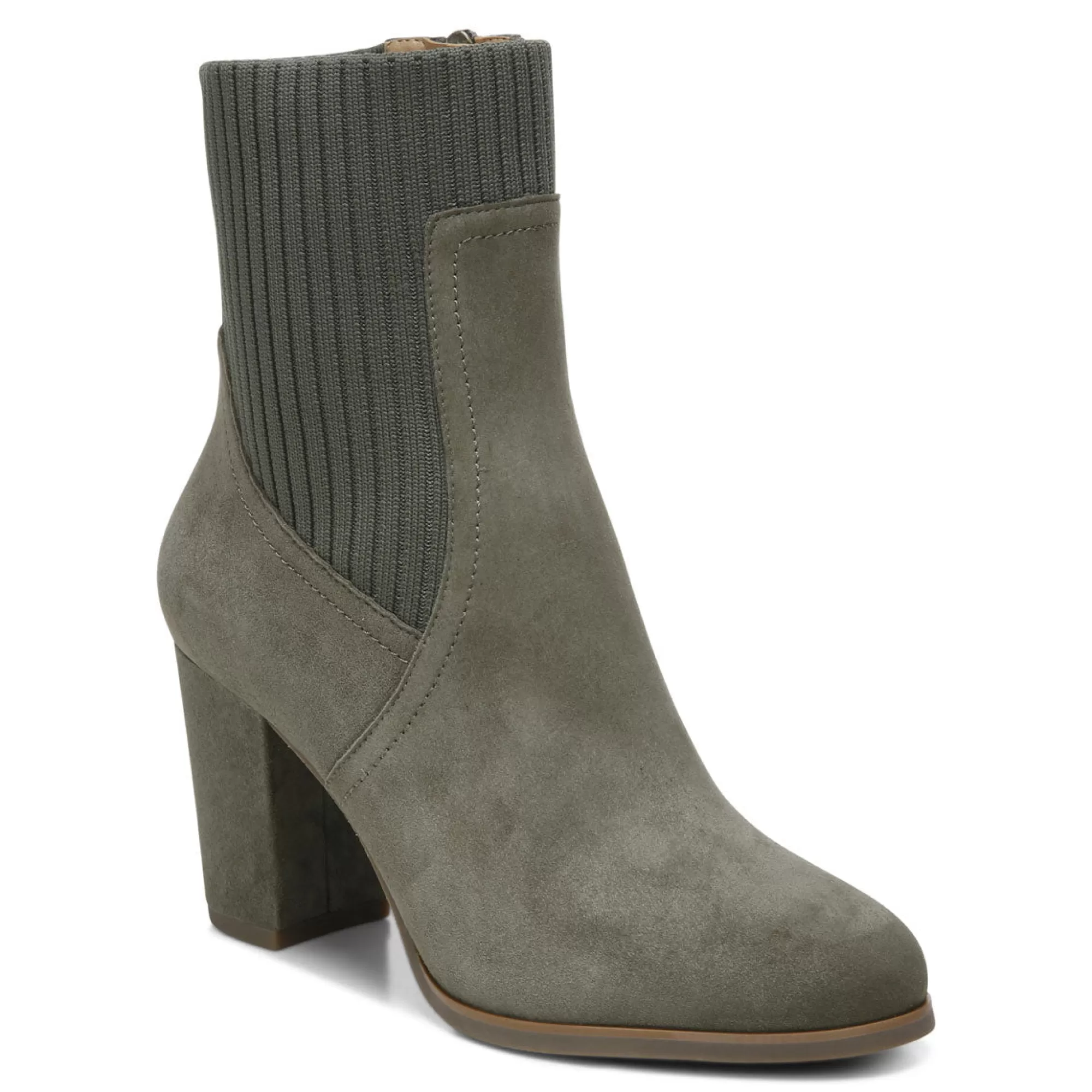 Best Vionic Kaylee Ankle Boot Black Suede Knit | Dark Taupe Suede/Knit | Olive | Toffee