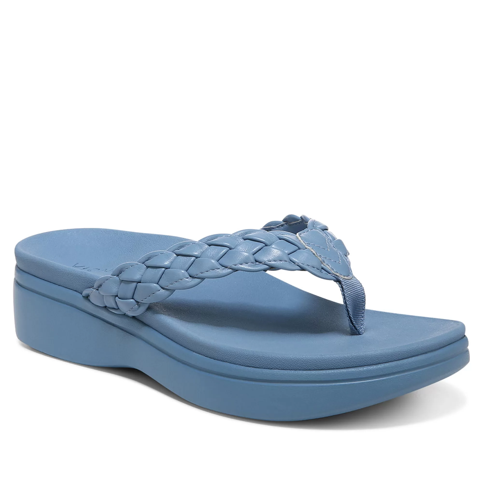 New Vionic Kenji Platform Sandal Ii Blue Shadow | Menta | Shell Pink