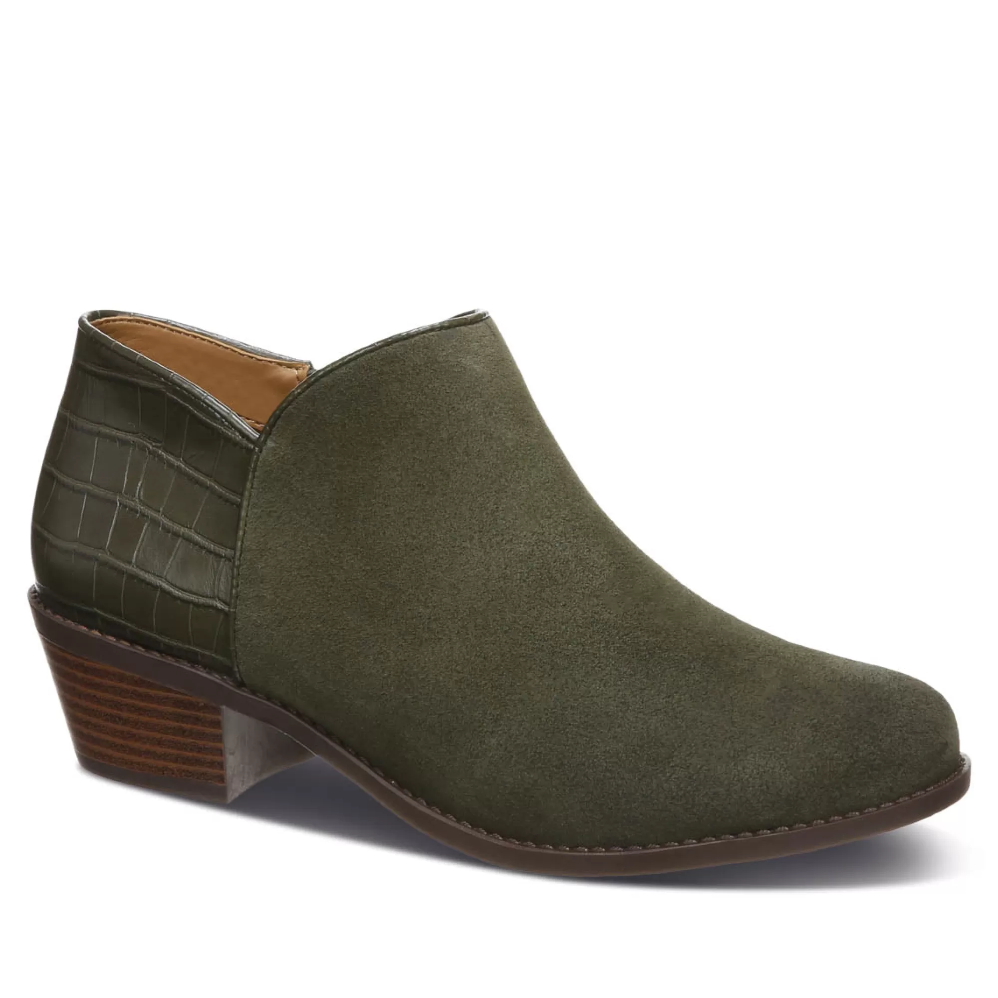 Online Vionic Marissa Ankle Bootie Black | Chocolate | Olive