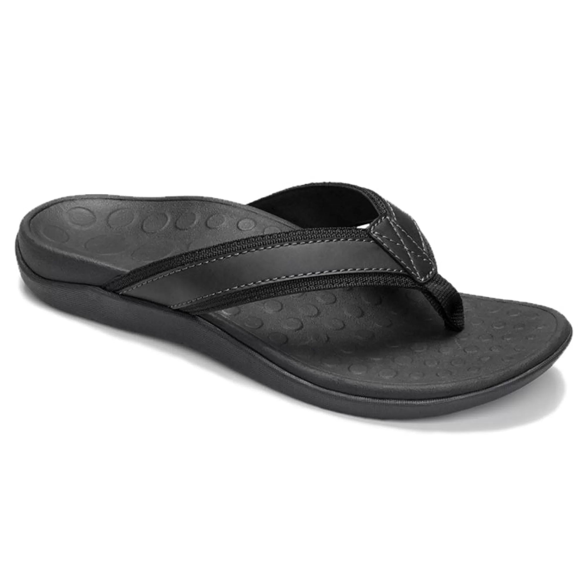 Best Vionic Men'S Tide Toe Post Sandal Black | Brown | Charcoal | Navy