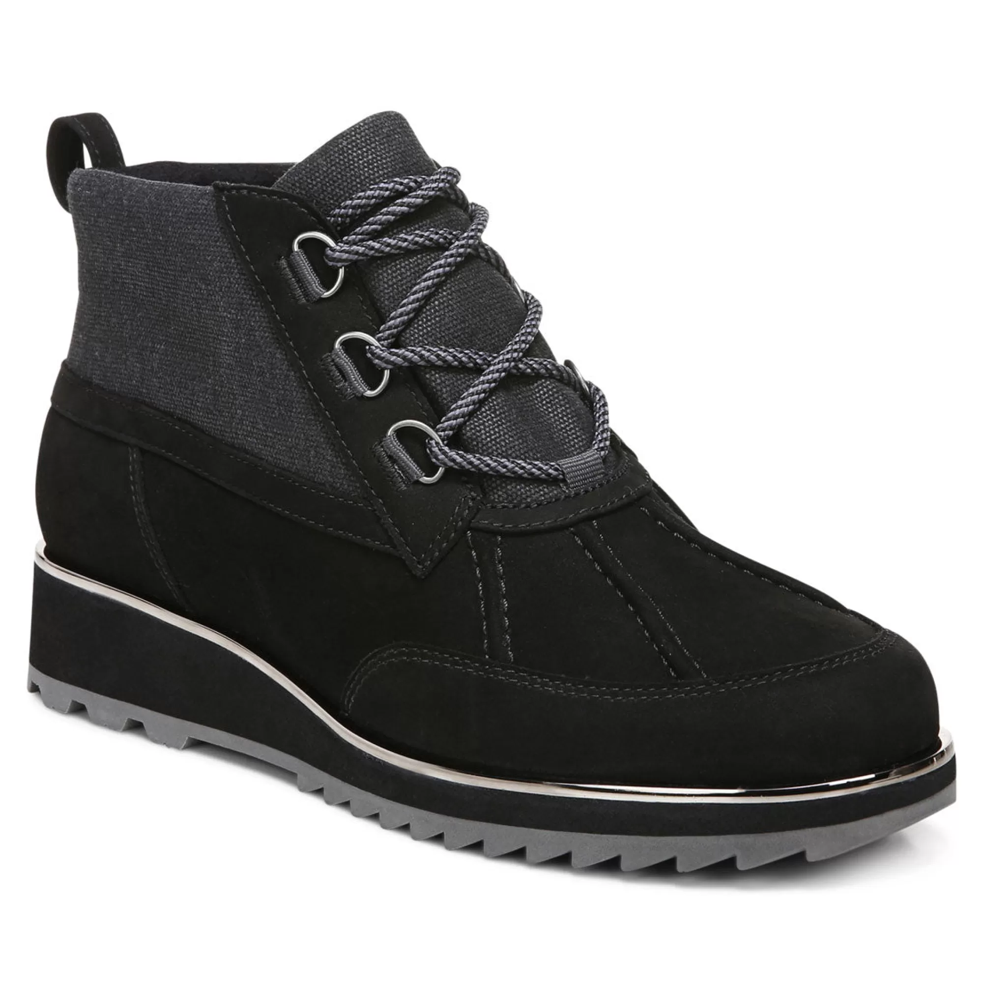 Store Vionic Nolan Waterproof Hiker Boot Black | Charcoal | Cream