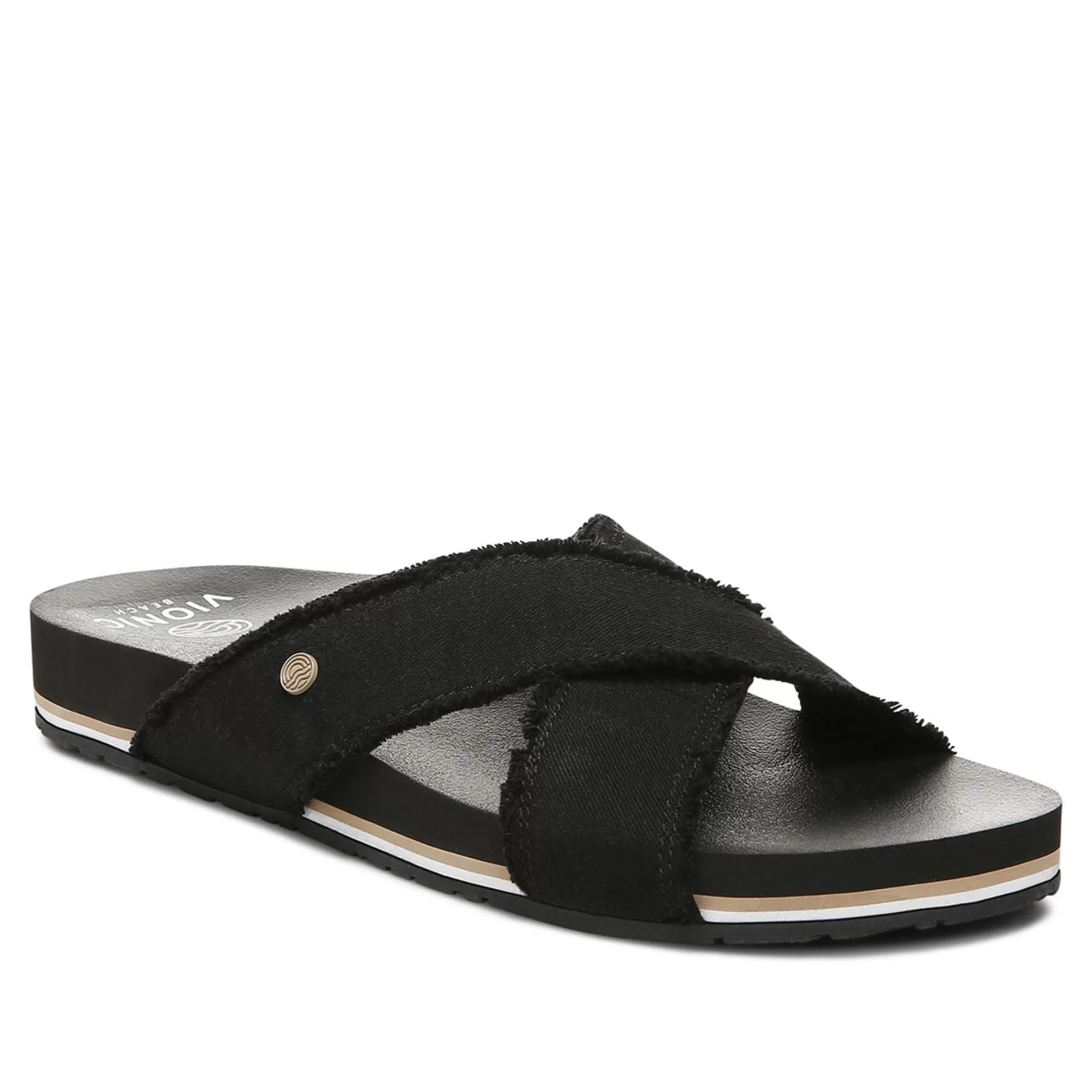 Sale Vionic Panama Sandal Black | Navy | Pale Lime | Poppy