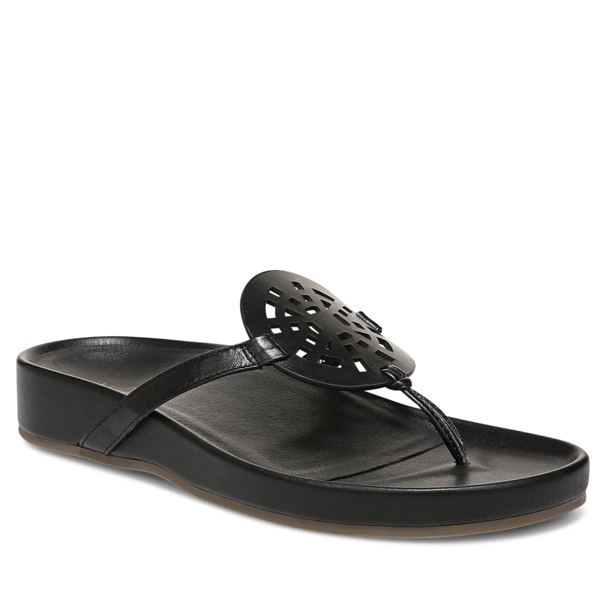 Clearance Vionic Solari Toe Post Sandal Clay | Black | Cream