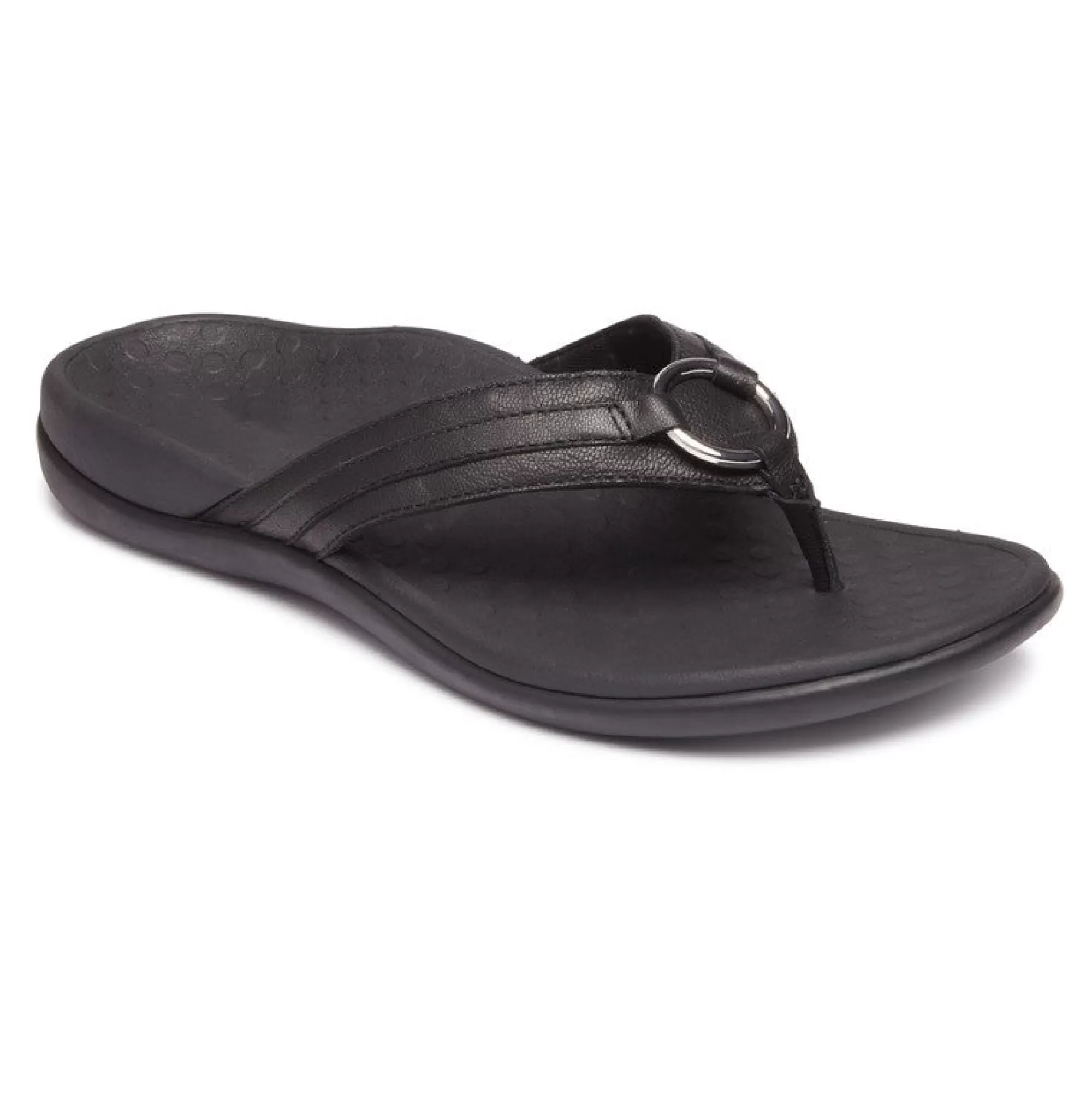 Cheap Vionic Tide Aloe Toe Post Sandal Black | Black Leather | Champagne | Lavender