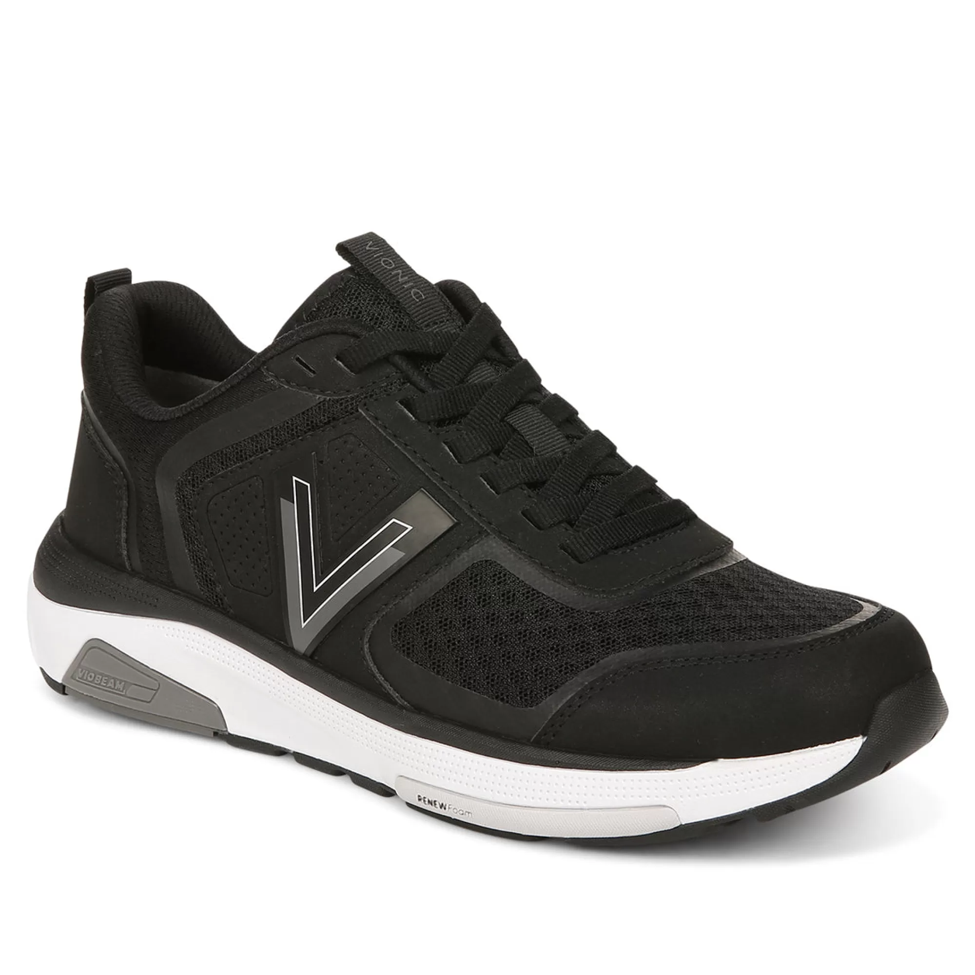 Store Vionic Walk Strider Sneaker Black/Charcoal | White/Cream