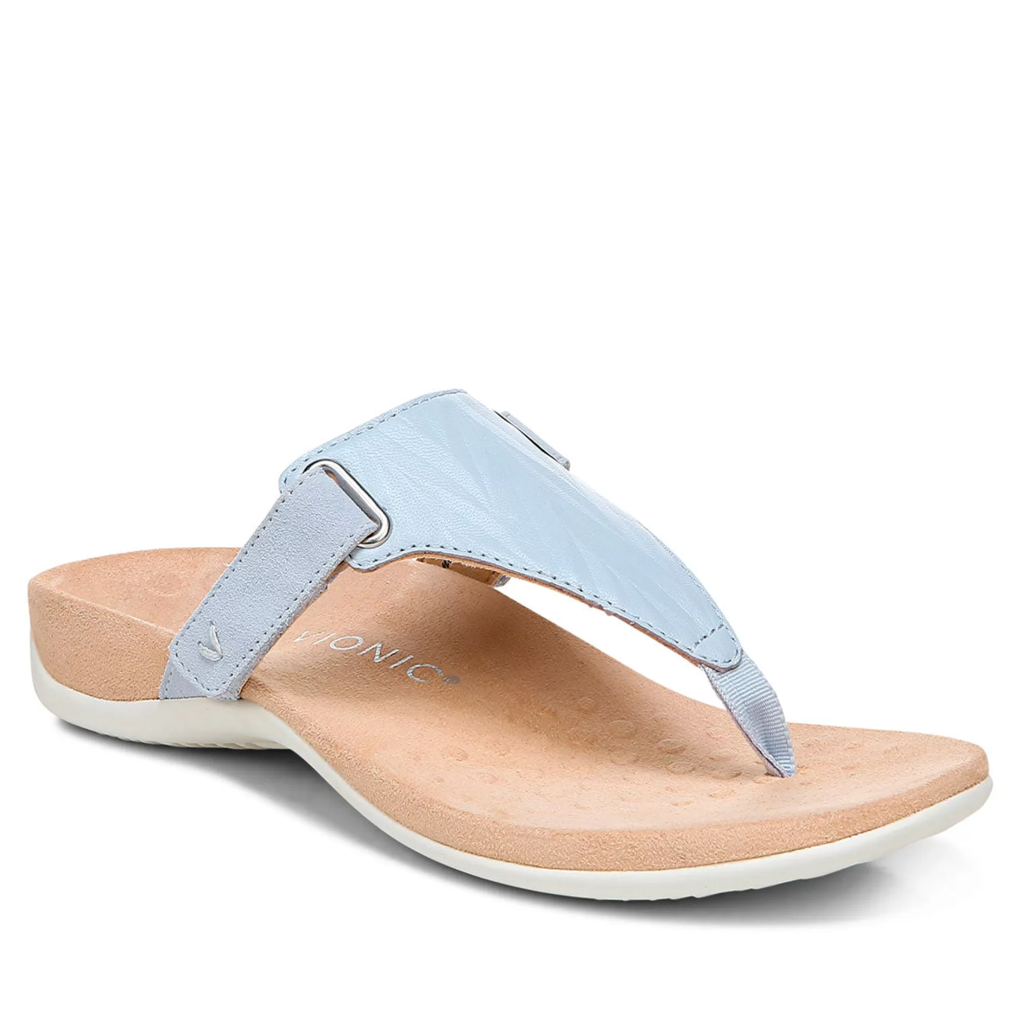 Best Sale Vionic Wanda T-Strap Sandal Black | Blue Haze | Bone | Macaroon