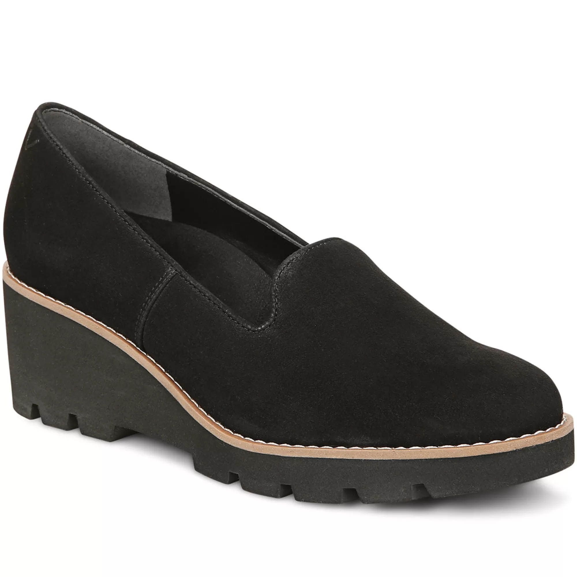 Discount Vionic Willa Wedge Black Leather | Black Suede | Navy Suede | Toffee Suede