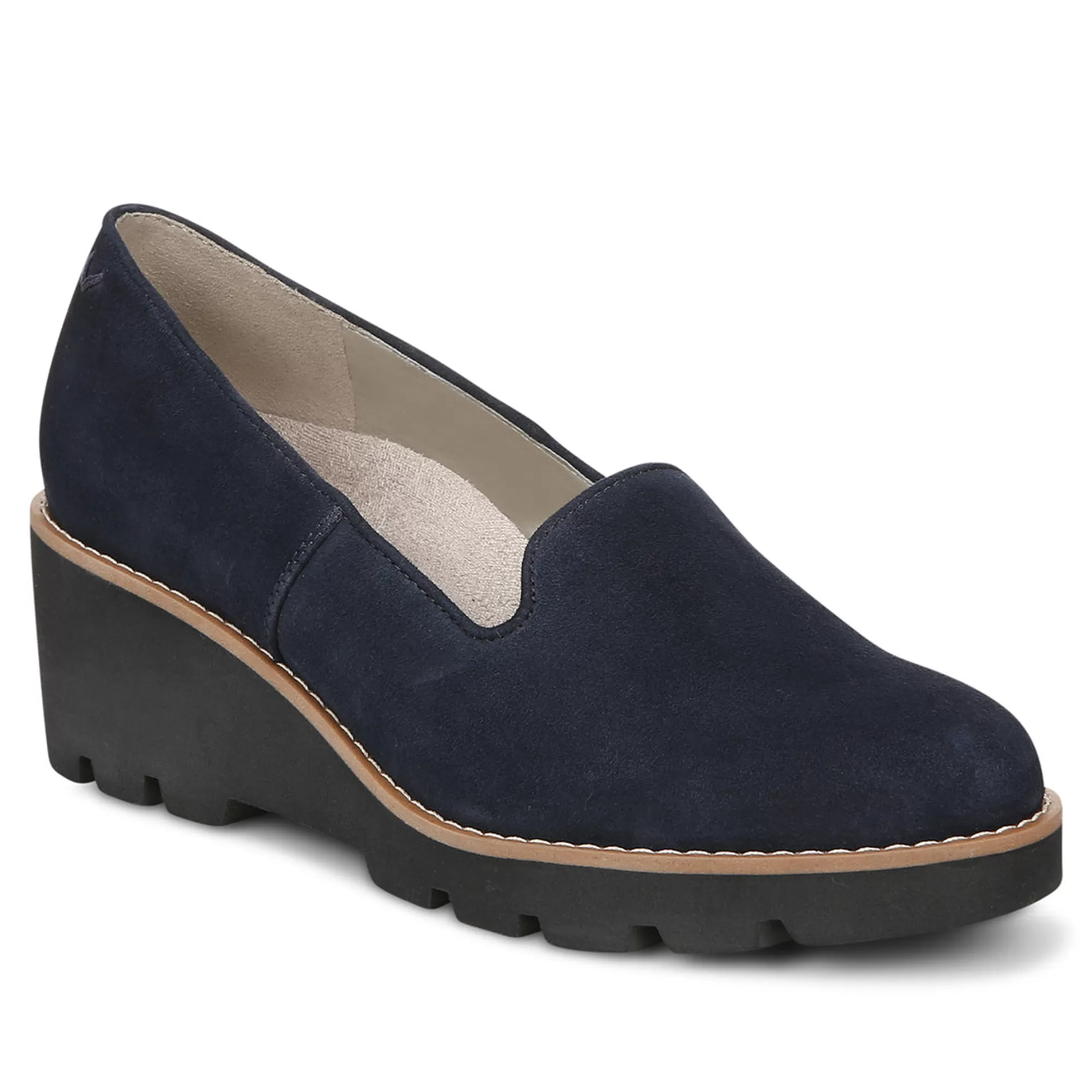 Discount Vionic Willa Wedge Black Leather | Black Suede | Navy Suede | Toffee Suede